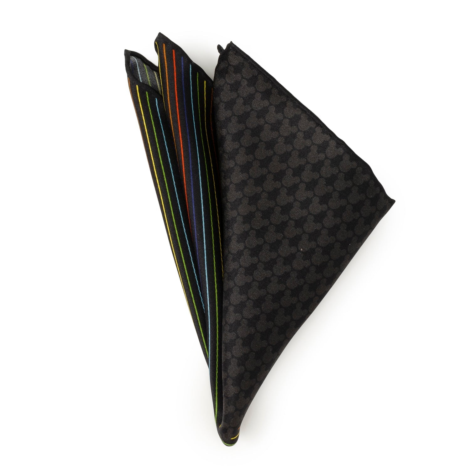 Disney Mickey Mouse Silhouette Rainbow Pocket Square