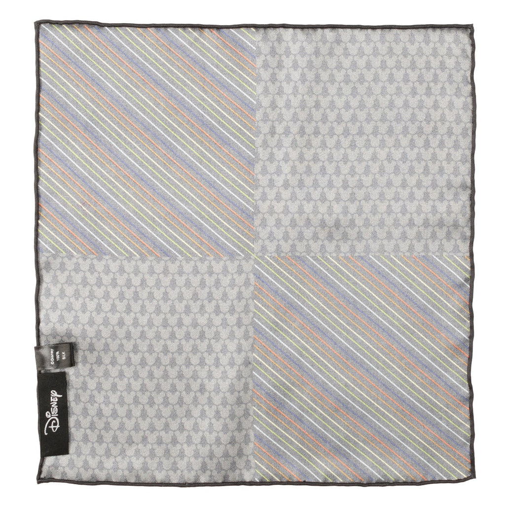 Disney Mickey Mouse Silhouette Rainbow Pocket Square