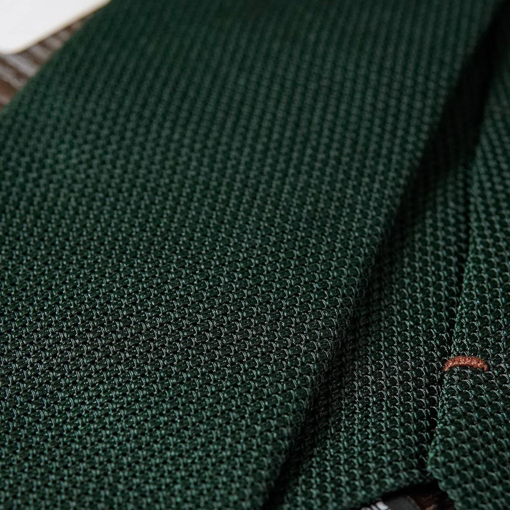 Foresta - Green Silk Grenadine Tie - My Men's Shop