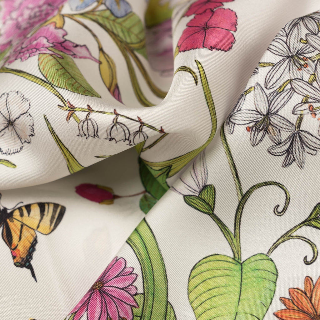 Flora - Silk Foulard - Pink - My Men's Shop