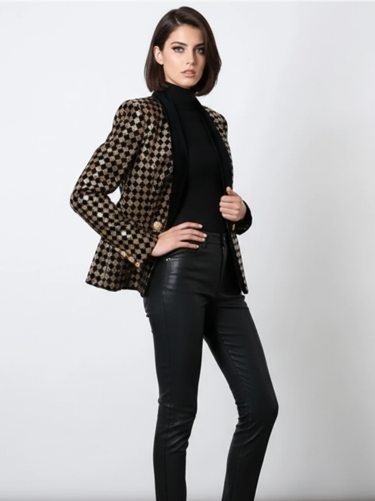 Diamond Inlay Blazer, Wall Street | Women - BYMANYC ® New York - My Men's Shop