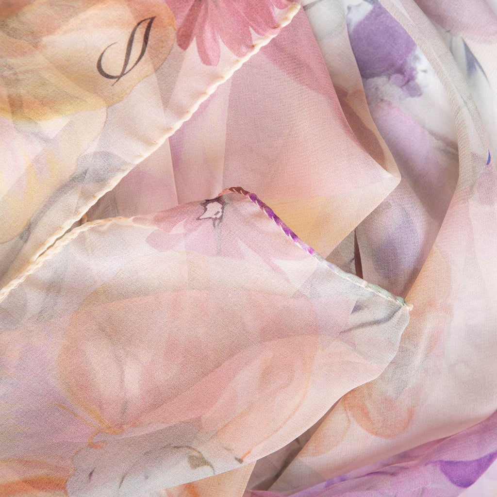 Campo de' Fiori - Long Silk Scarf - Mauve - My Men's Shop