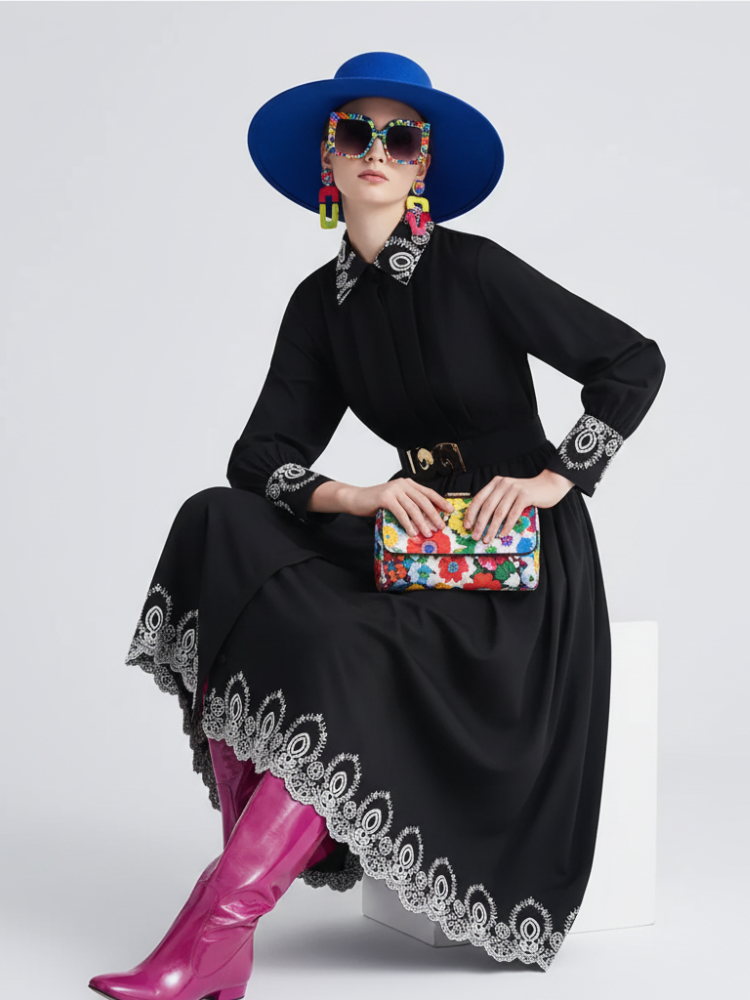 Elegant Embroidered Dress, Central Park | Women - BYMANYC ® New York - My Men's Shop