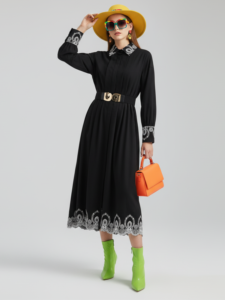 Elegant Embroidered Dress, Central Park | Women - BYMANYC ® New York - My Men's Shop