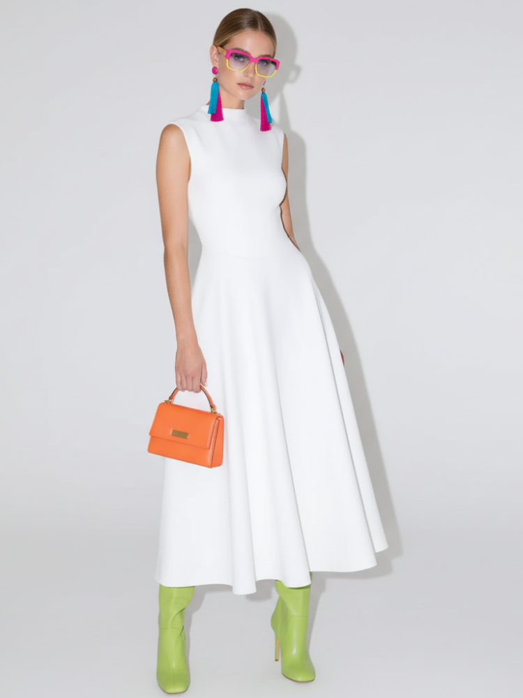 Elegant Sleeveless High-Waist A-Line Dress For Women, Upper West Side, BYMANYC New York. - My Men's Shop