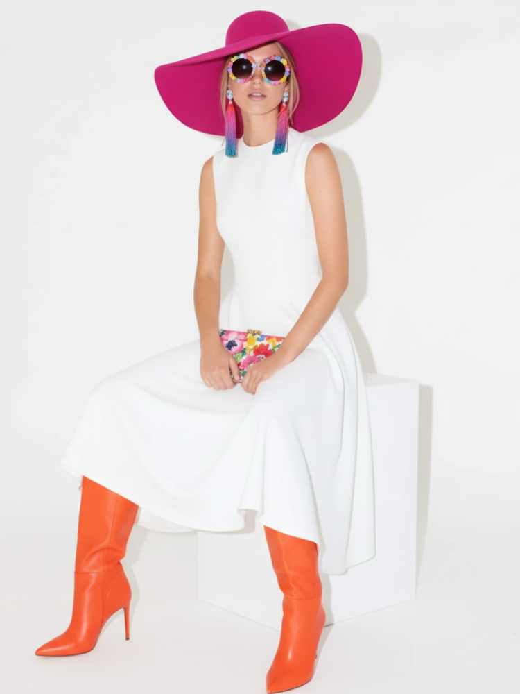 Elegant Sleeveless High-Waist A-Line Dress For Women, Upper West Side, BYMANYC New York. - My Men's Shop