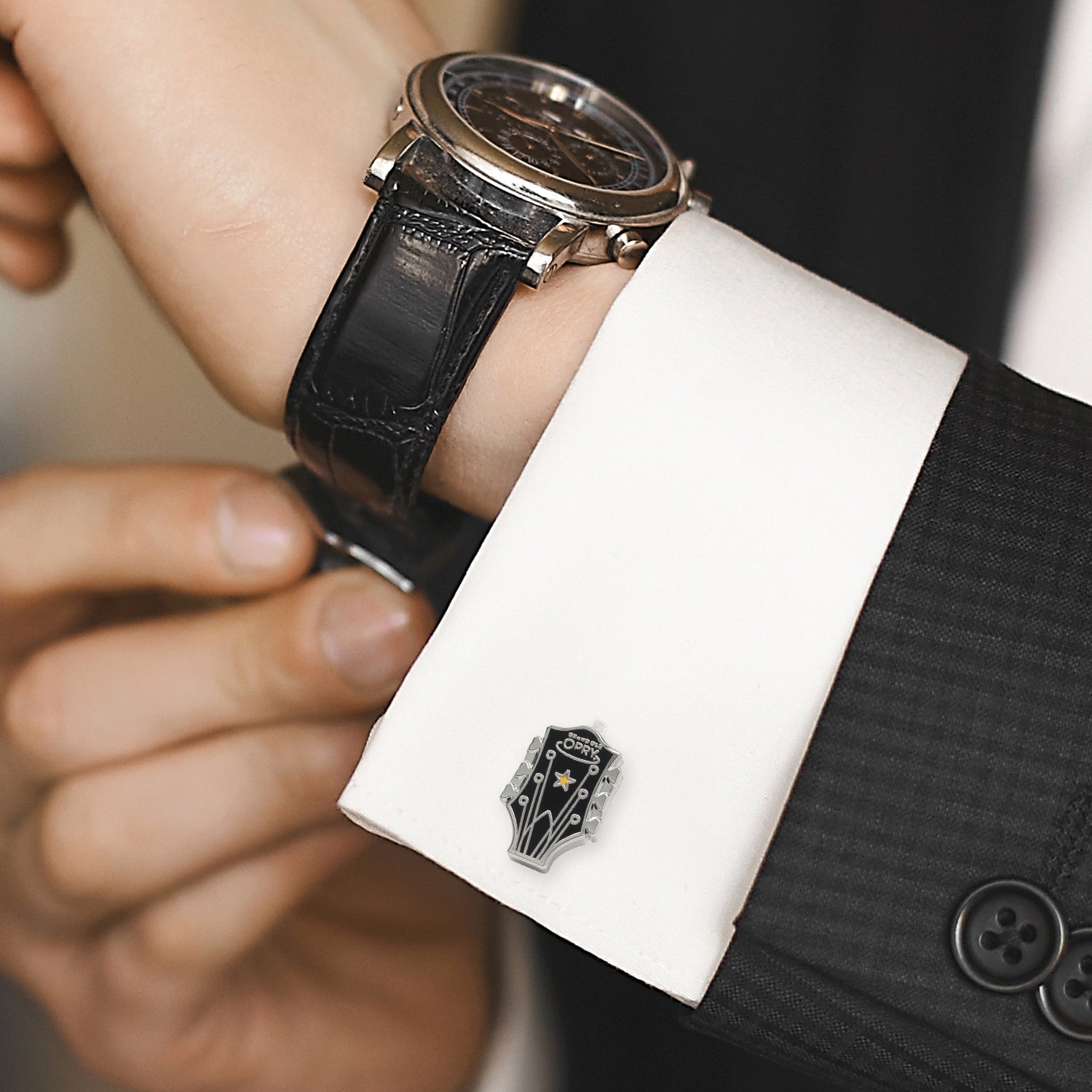 Grand Ole Opry Guitar Cufflinks