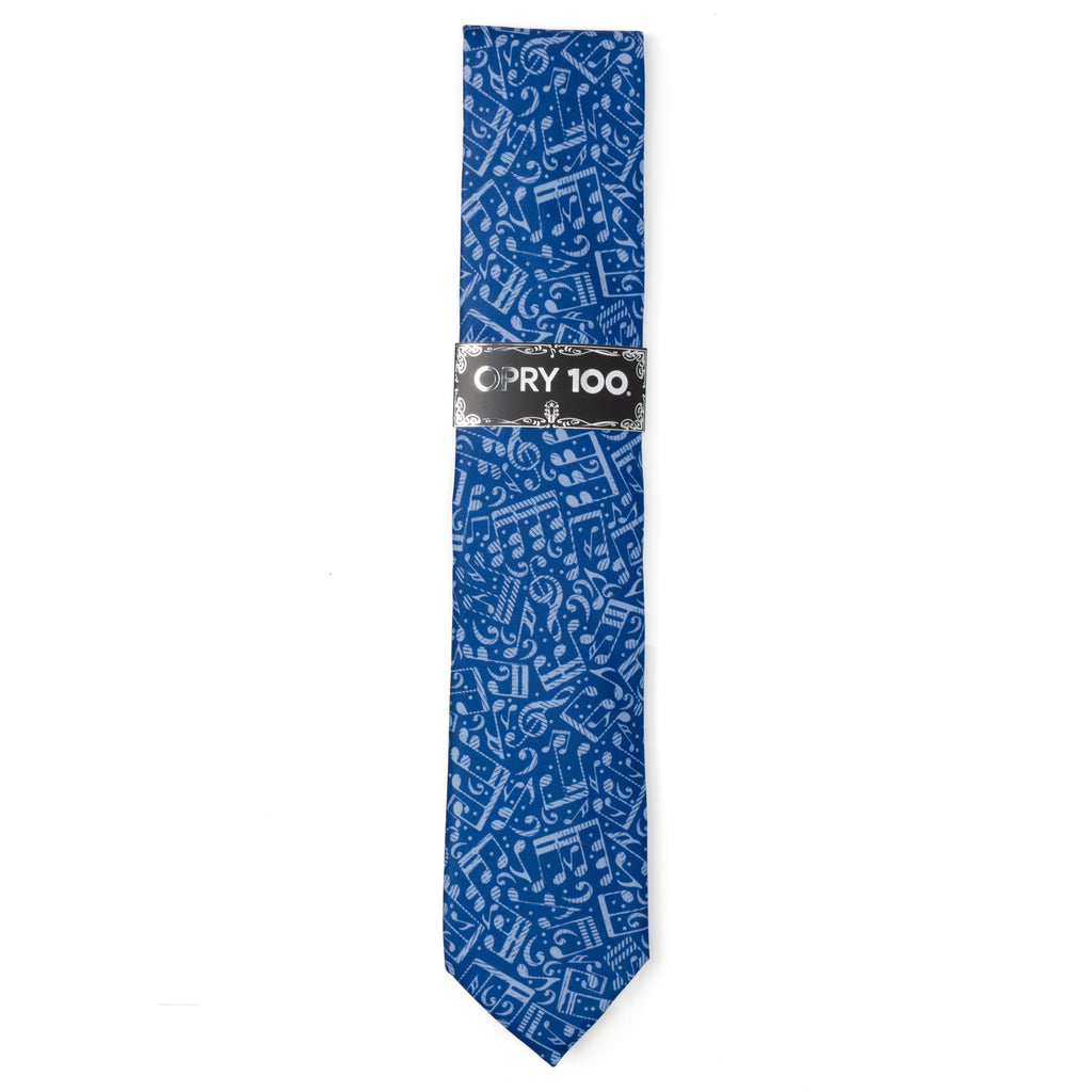 Grand Ole Opry Musical Blue Men's Tie