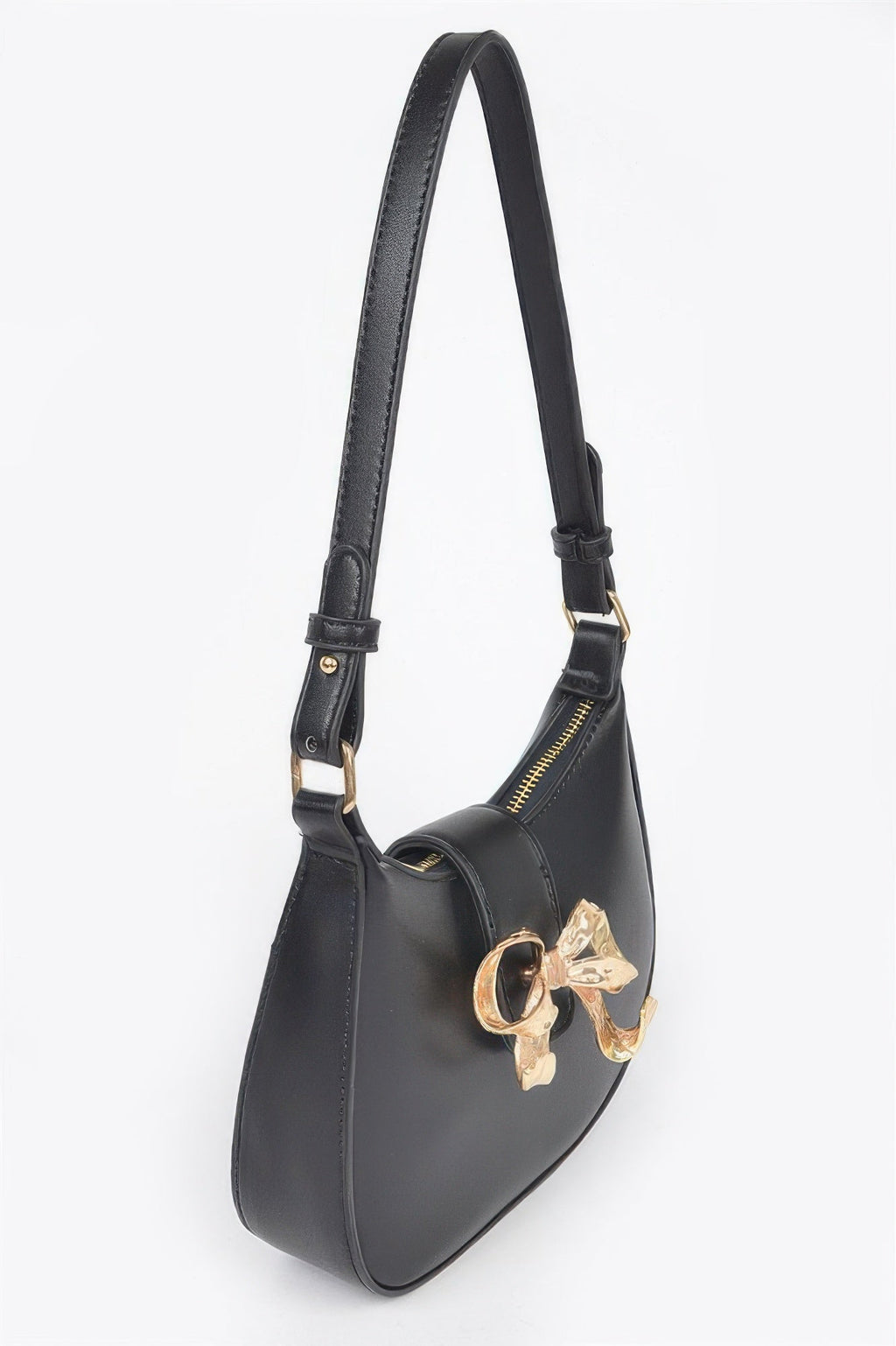 HANDBAG NOLITA Vegan Leather Small Hobo Metal Ribbon – BYMANYC ® New York
