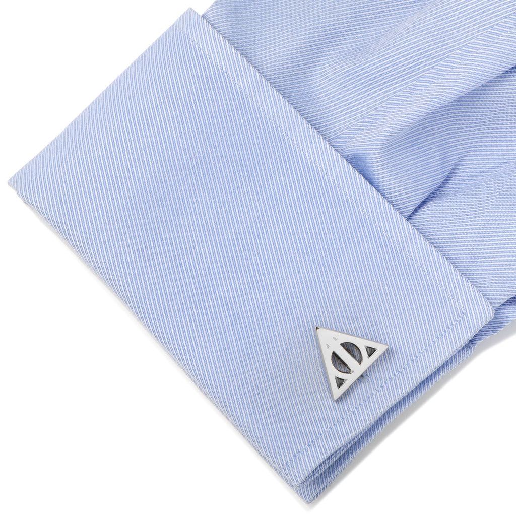 Harry Potter Silver Deathly Hallows Cufflinks