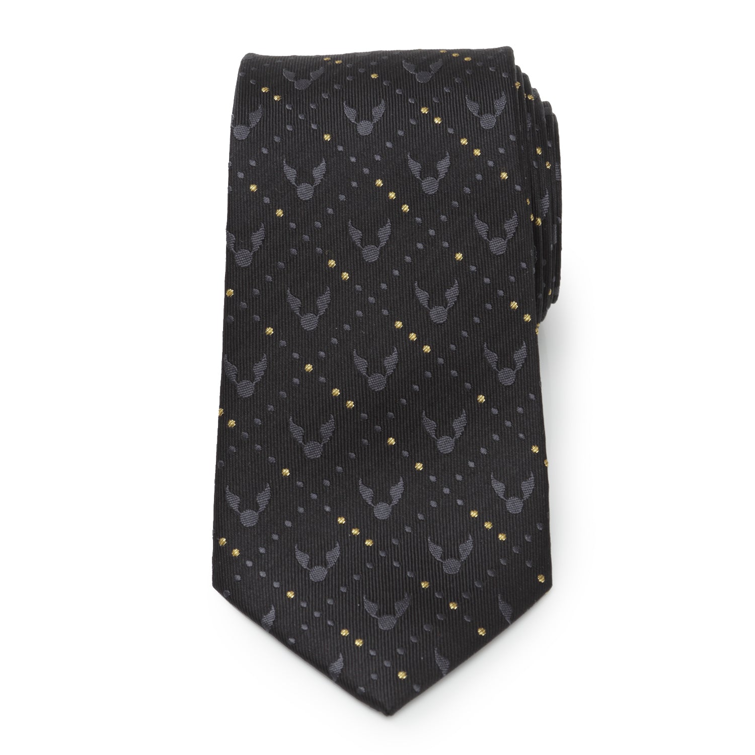 Harry Potter Golden Snitch Black Necktie Gift Set