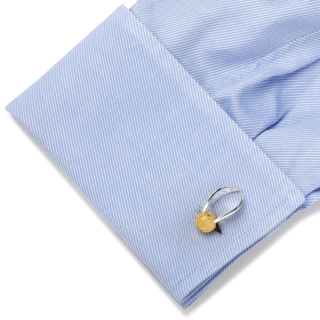 Harry Potter Golden Snitch 3D Cufflinks
