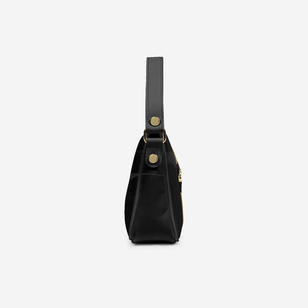 Handbag BYMANYC ® New York – Couture Vegan Vertical Band in Black & Gold Luxe - My Men's Shop