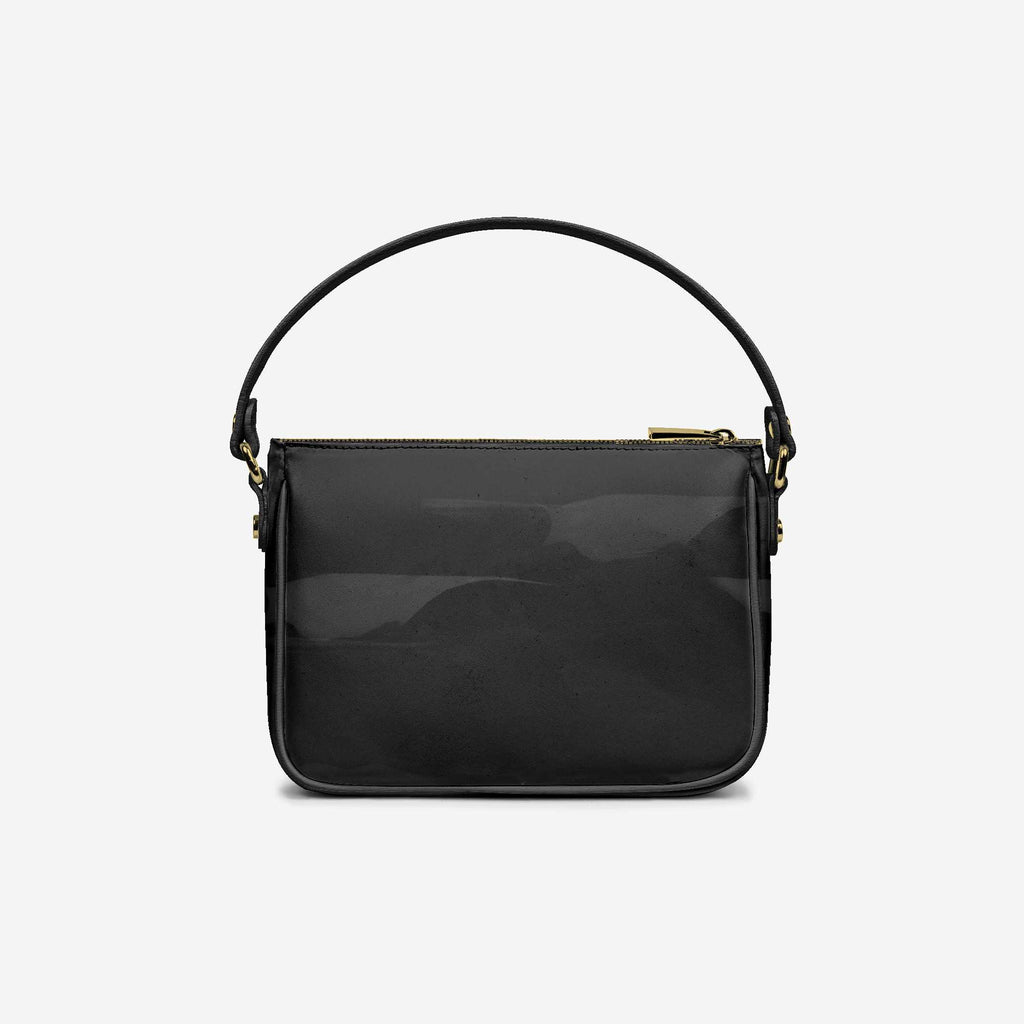 Handbag BYMANYC ® New York – Couture Vegan Vertical Band in Black & Gold Luxe - My Men's Shop