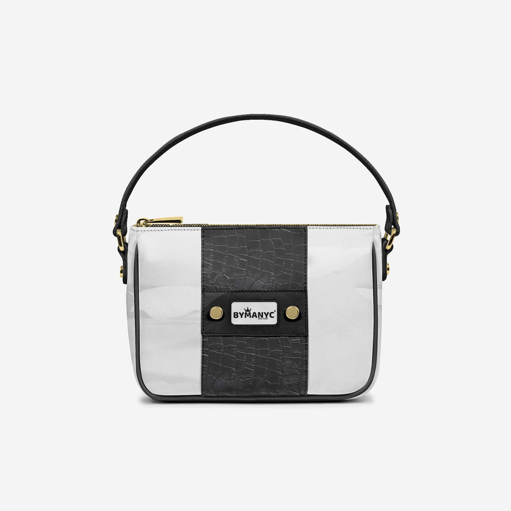 Handbag BYMANYC ® New York – Couture Vegan Vertical Band in Midnight Gold - My Men's Shop