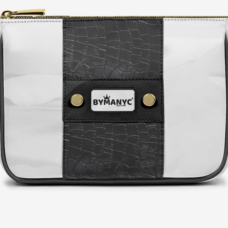 Handbag BYMANYC ® New York – Couture Vegan Vertical Band in Midnight Gold - My Men's Shop