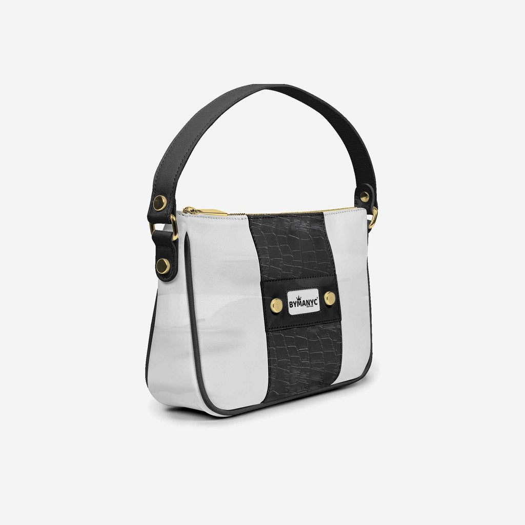 Handbag BYMANYC ® New York – Couture Vegan Vertical Band in Midnight Gold - My Men's Shop