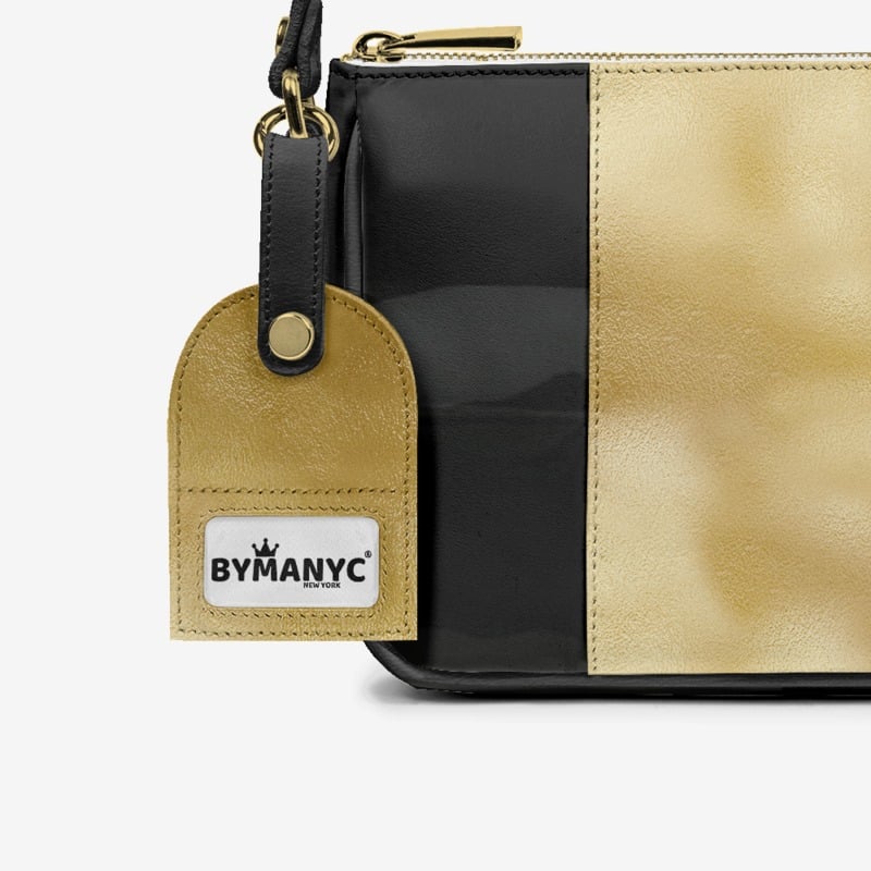 Handbag BYMANYC ® New York – Luxe Pendant Vertical Band in Platinum & Noir - My Men's Shop