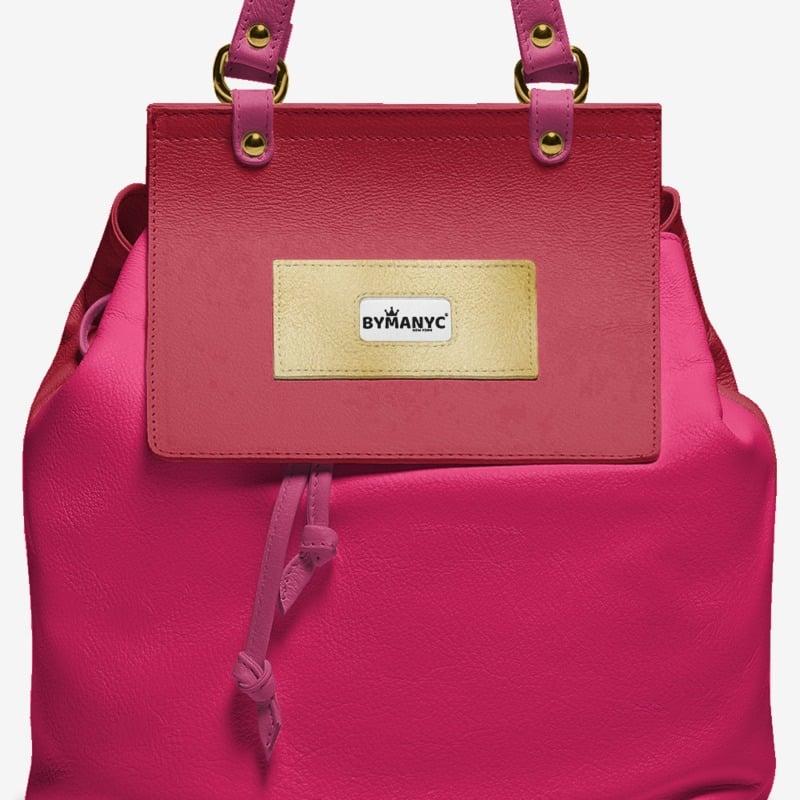 Handbag Vegan SOHO PINK – BYMANYC ® New York Made in Italy - My Men's Shop