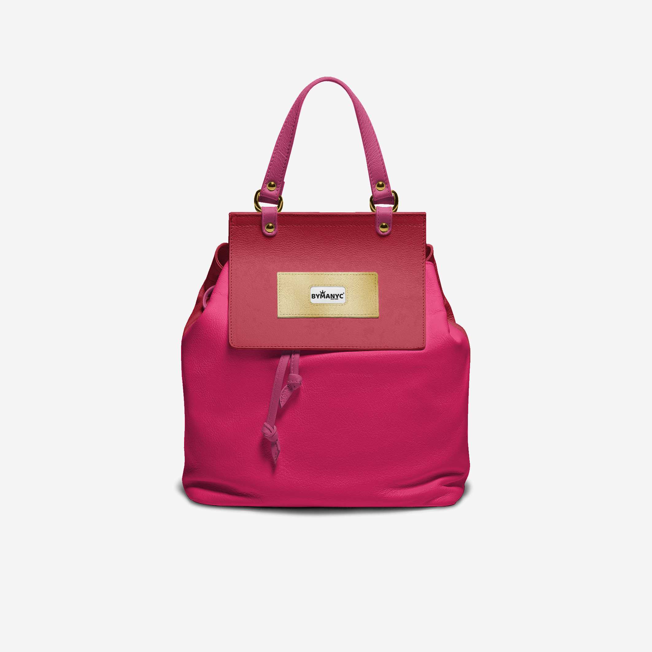 Handbag Vegan SOHO PINK – BYMANYC ® New York Made in Italy - My Men's Shop