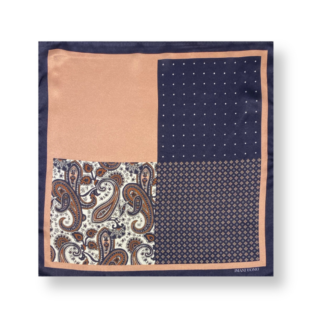 Ike Jacquard Pocket Square - My Men's Shop