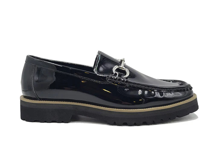Elegant Patent Leather Horse Bit Loafer - My Men's Shop