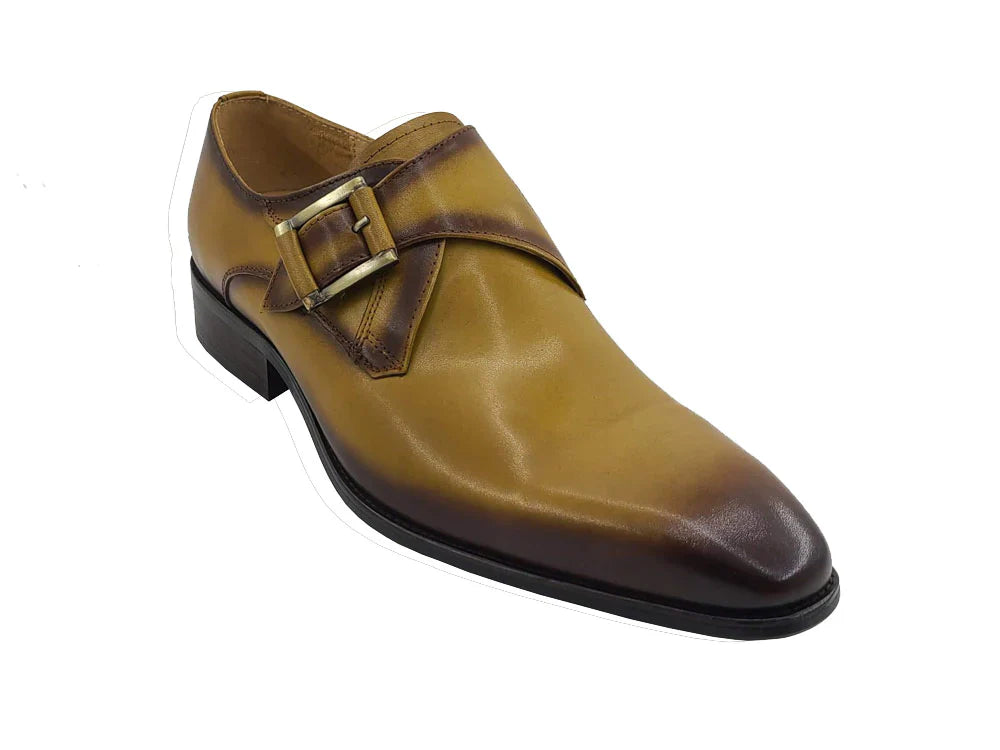 Monk Strap Buckle Leather Loafer KS503-39 - My Men's Shop