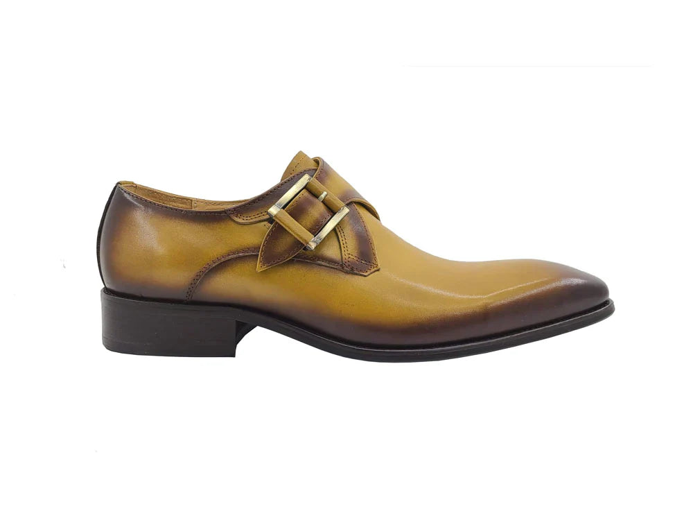 Monk Strap Buckle Leather Loafer KS503-39 - My Men's Shop