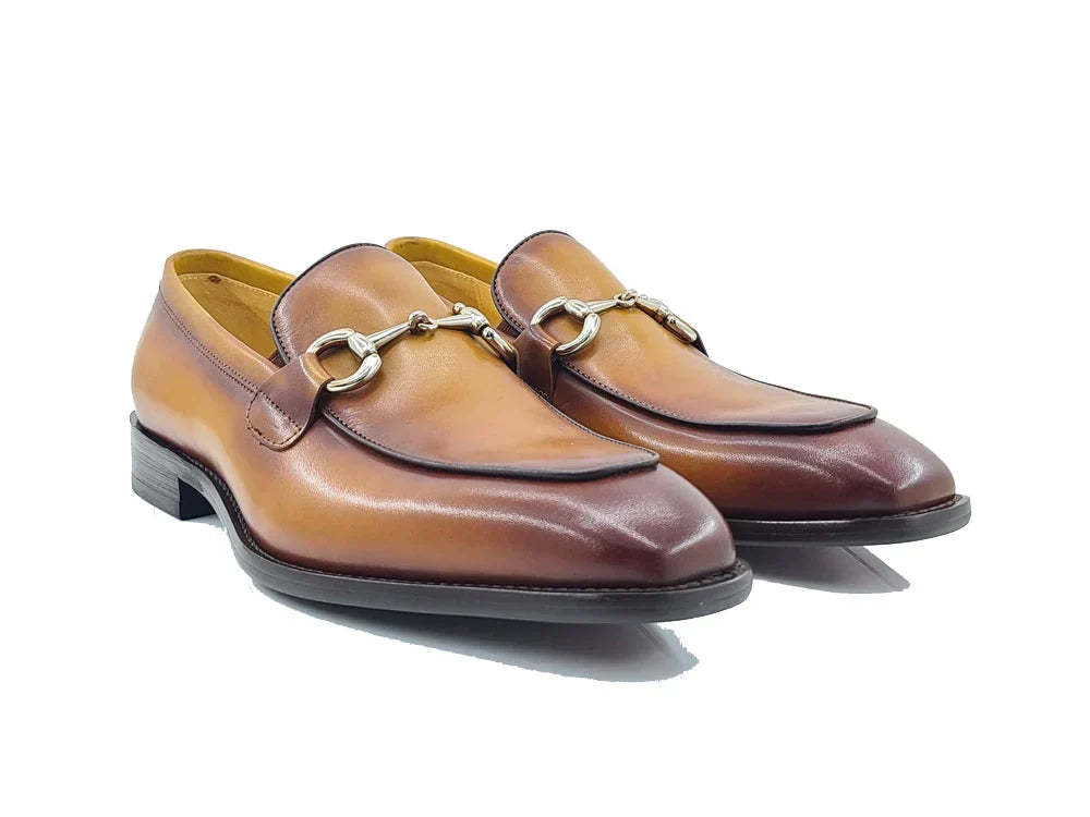 Burnished Calfskin bit loafer - My Men's Shop