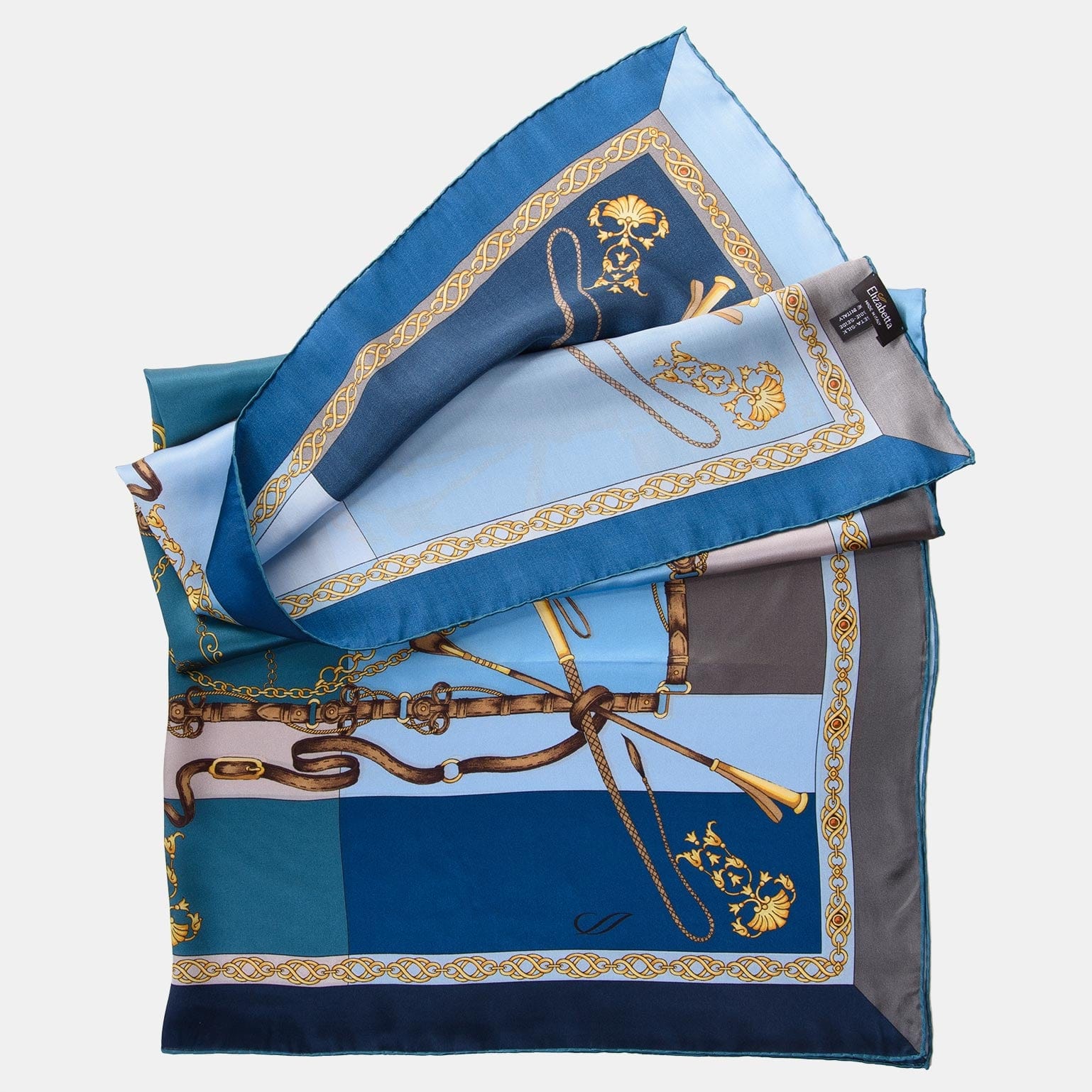 Gabriella - Silk Foulard - Azure - My Men's Shop