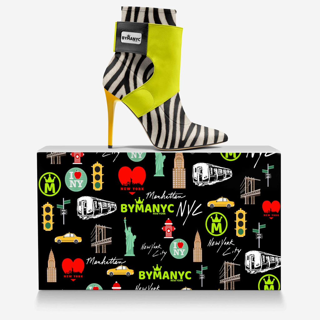 Limited Edition Vegan Stiletto Boots BYMANYC ® New York Futurista Noir - My Men's Shop