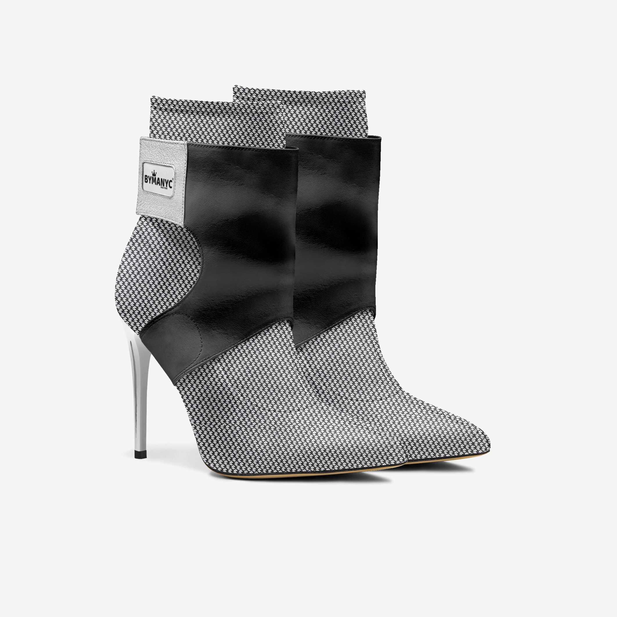 Limited Edition Vegan Stiletto Boots BYMANYC® New York Futurista Onyx - My Men's Shop