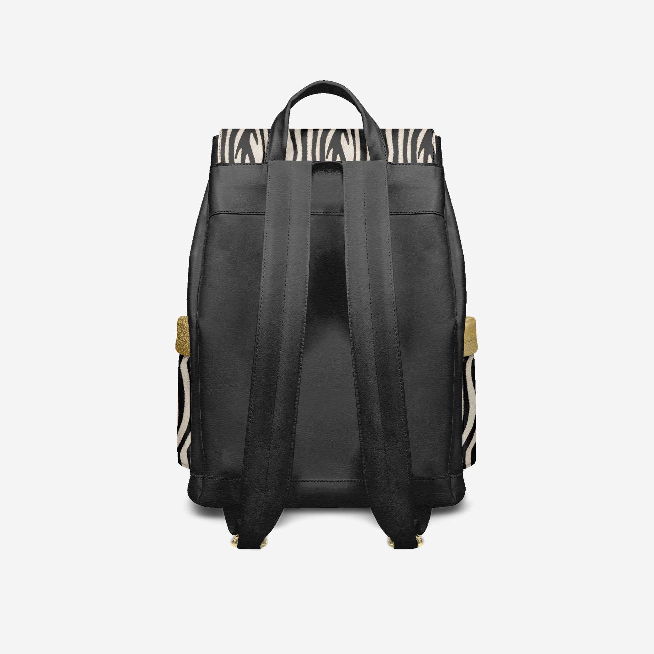 Luxury Vegan Backpack ZEBRA GOLD EDGE – BYMANYC ® New York - My Men's Shop