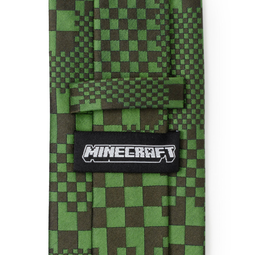 Minecraft Pixelated Creeper Green Men's Tie