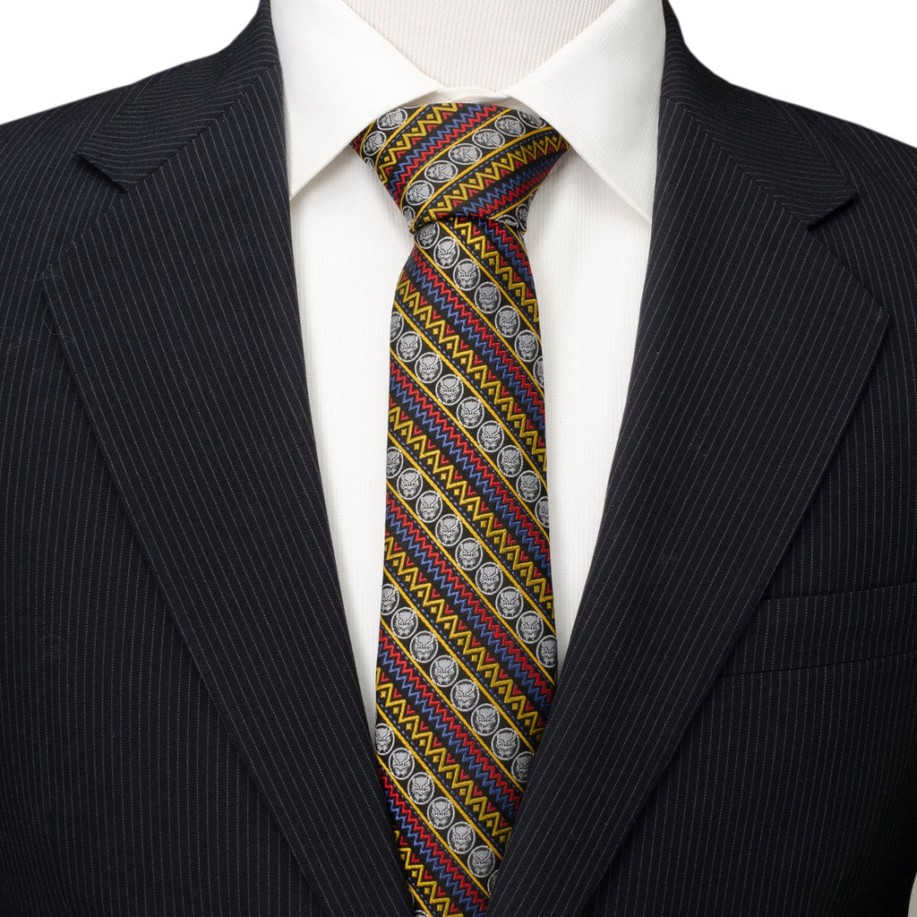Marvel Black Panther Tribal Stripe Men's Tie