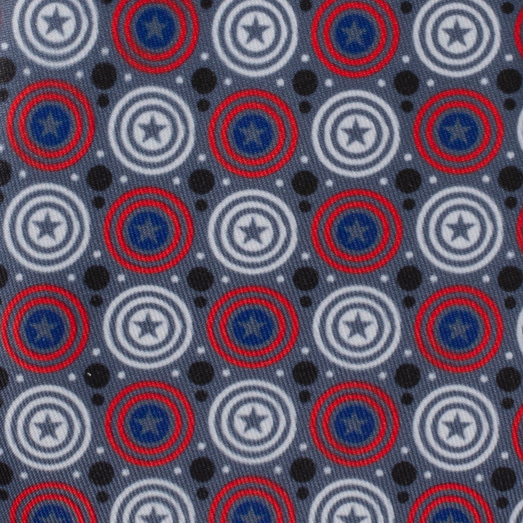 Marvel Captain America Gray Dot Men's Tie