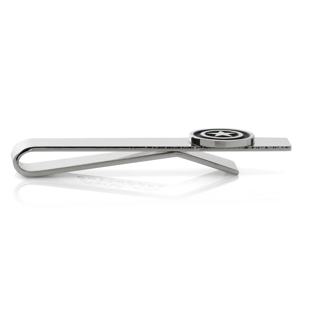Marvel Captain America Silver Hidden Message Tie Bar