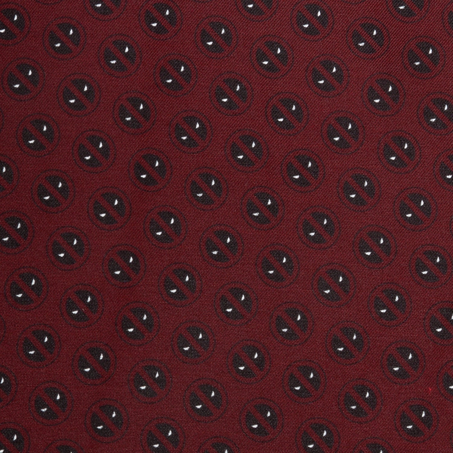 Marvel Deadpool Red Mask Silk Pocket Square