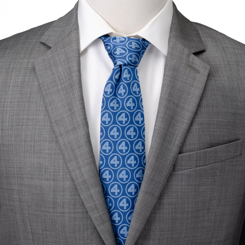 Marvel Fantastic Four Men's Blue Tie