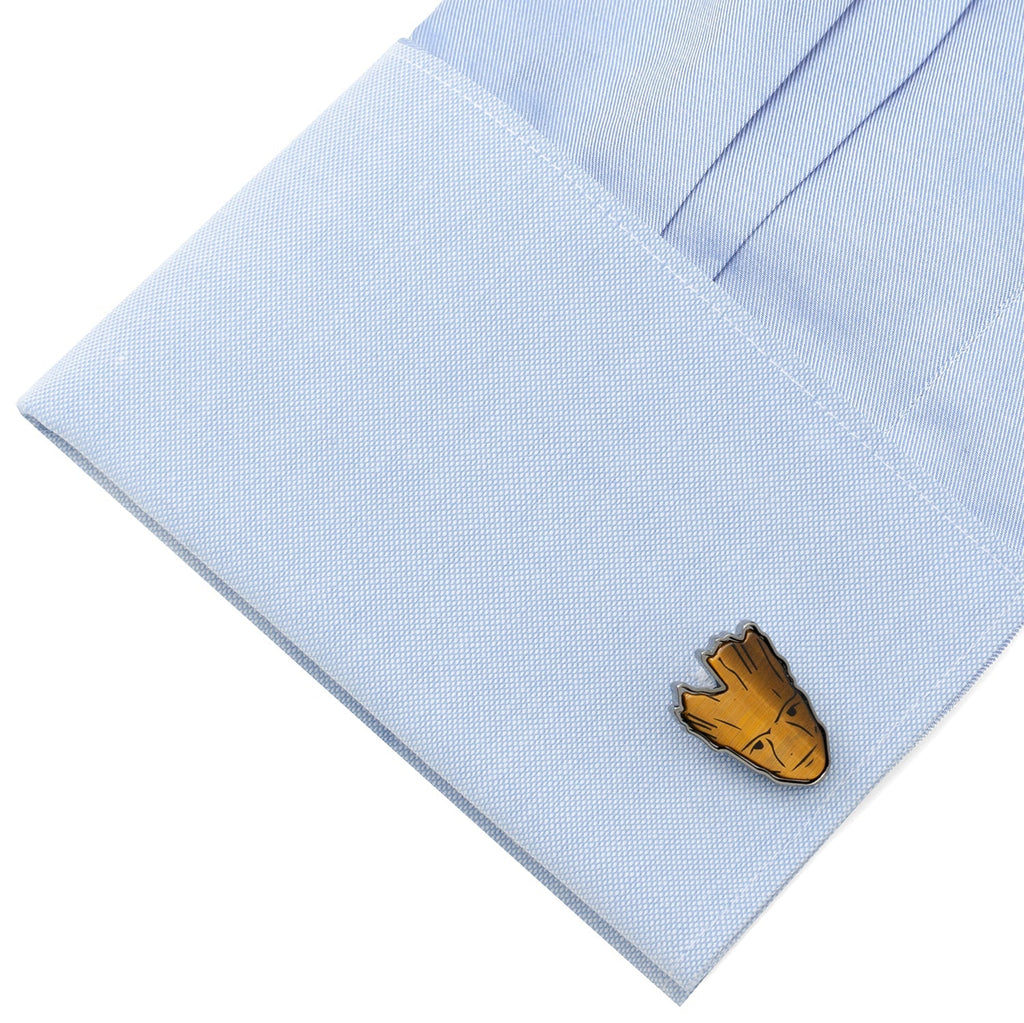 Marvel Guardians of the Galaxy Groot Tigers Eye Cufflinks