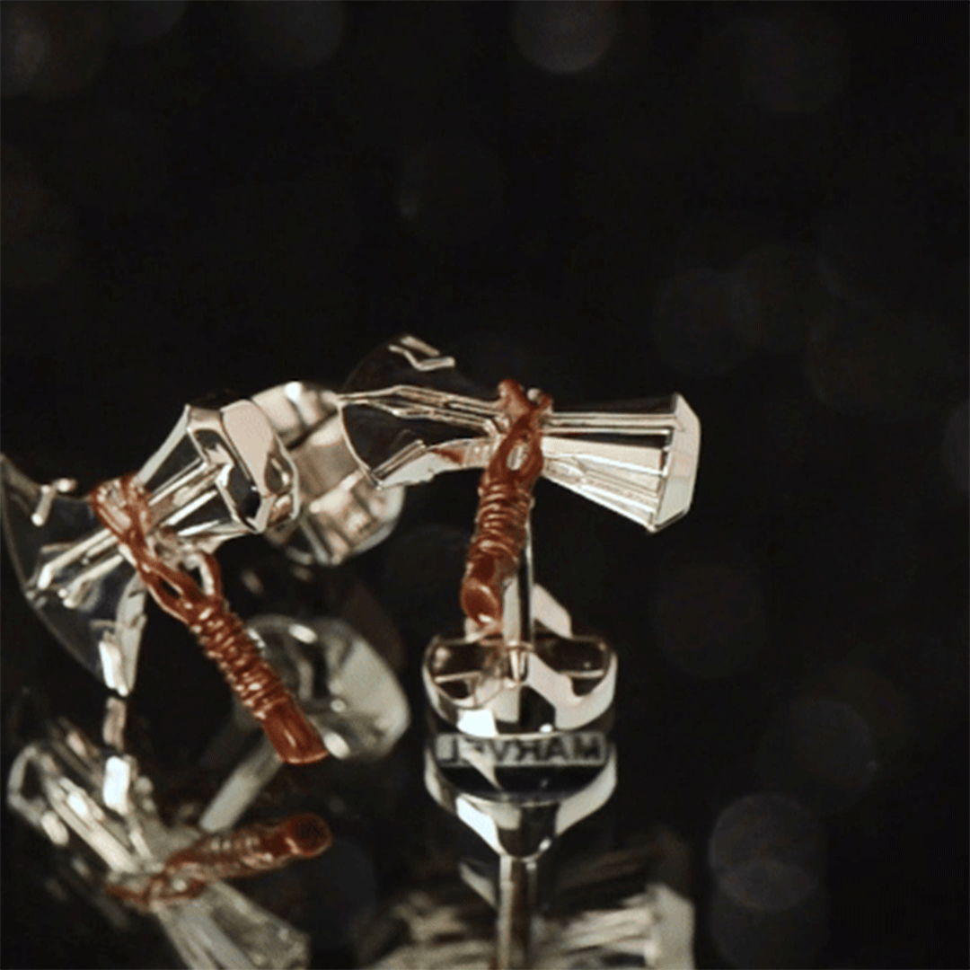 Marvel Thor Stormbreaker Silver Cufflinks