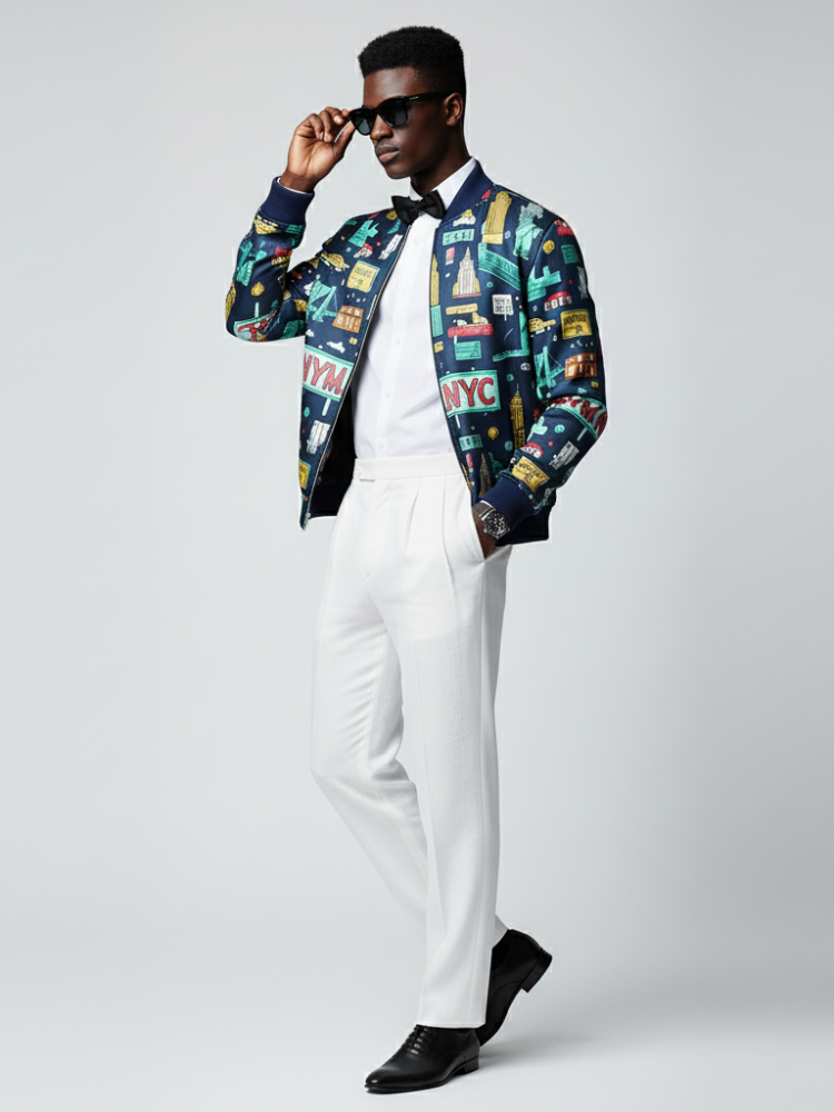 Men's WALL STREET Bomber Jacket BYMANYC ® New York - My Men's Shop