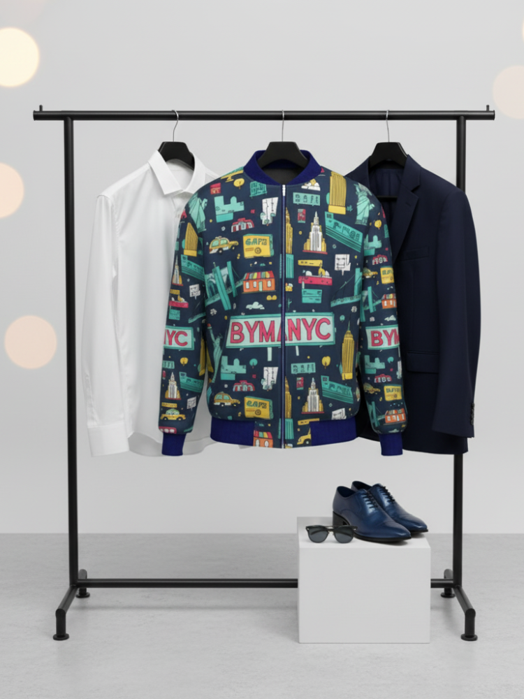 Men's WALL STREET Bomber Jacket BYMANYC ® New York - My Men's Shop