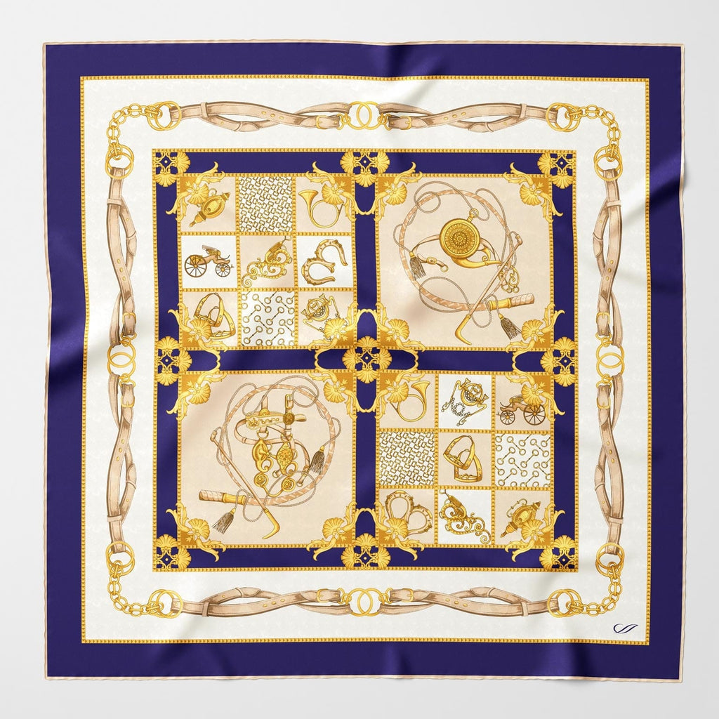 Vittoria - Silk Foulard - Blue