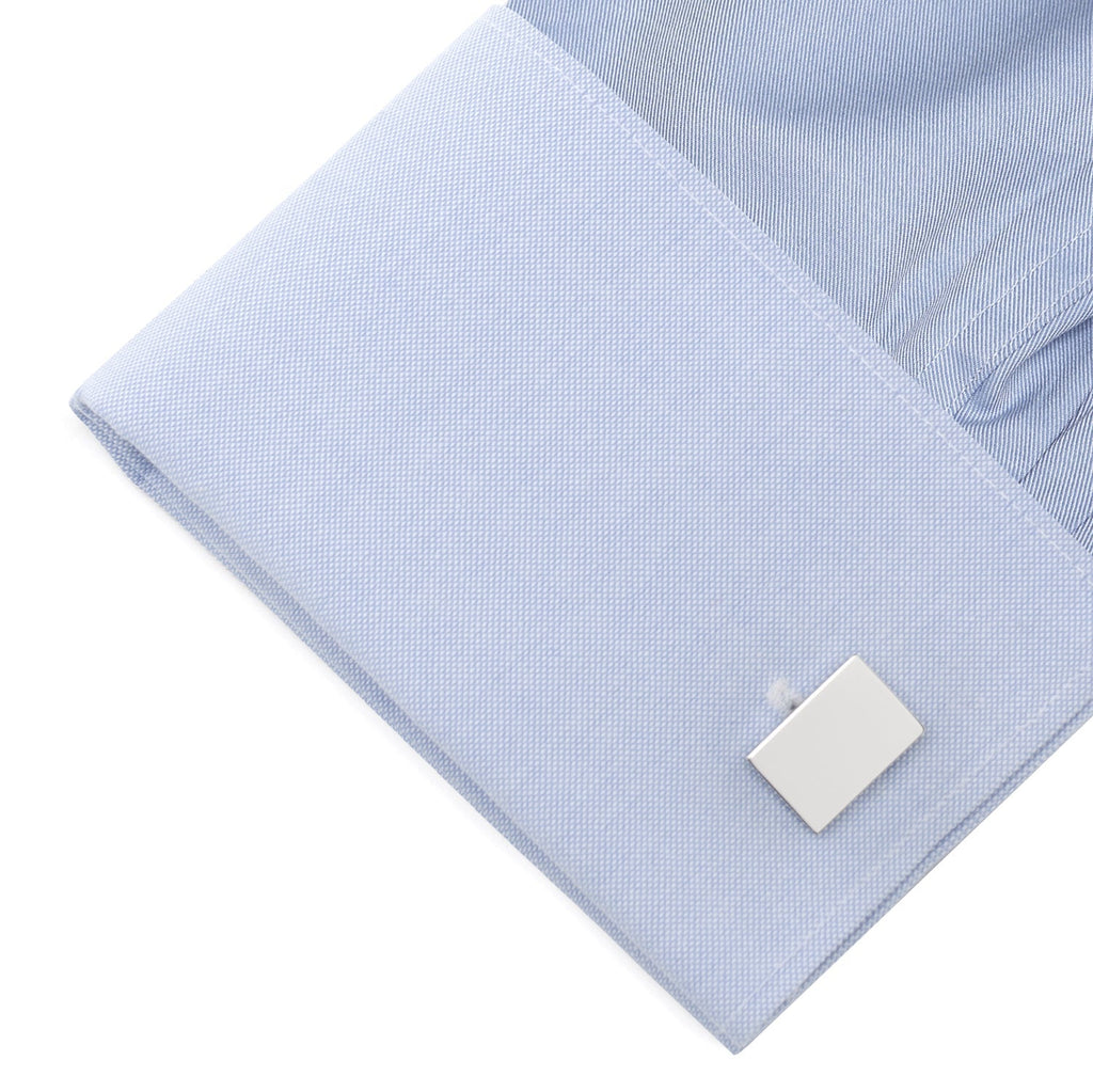 Custom Engraved Block Photo Cufflinks