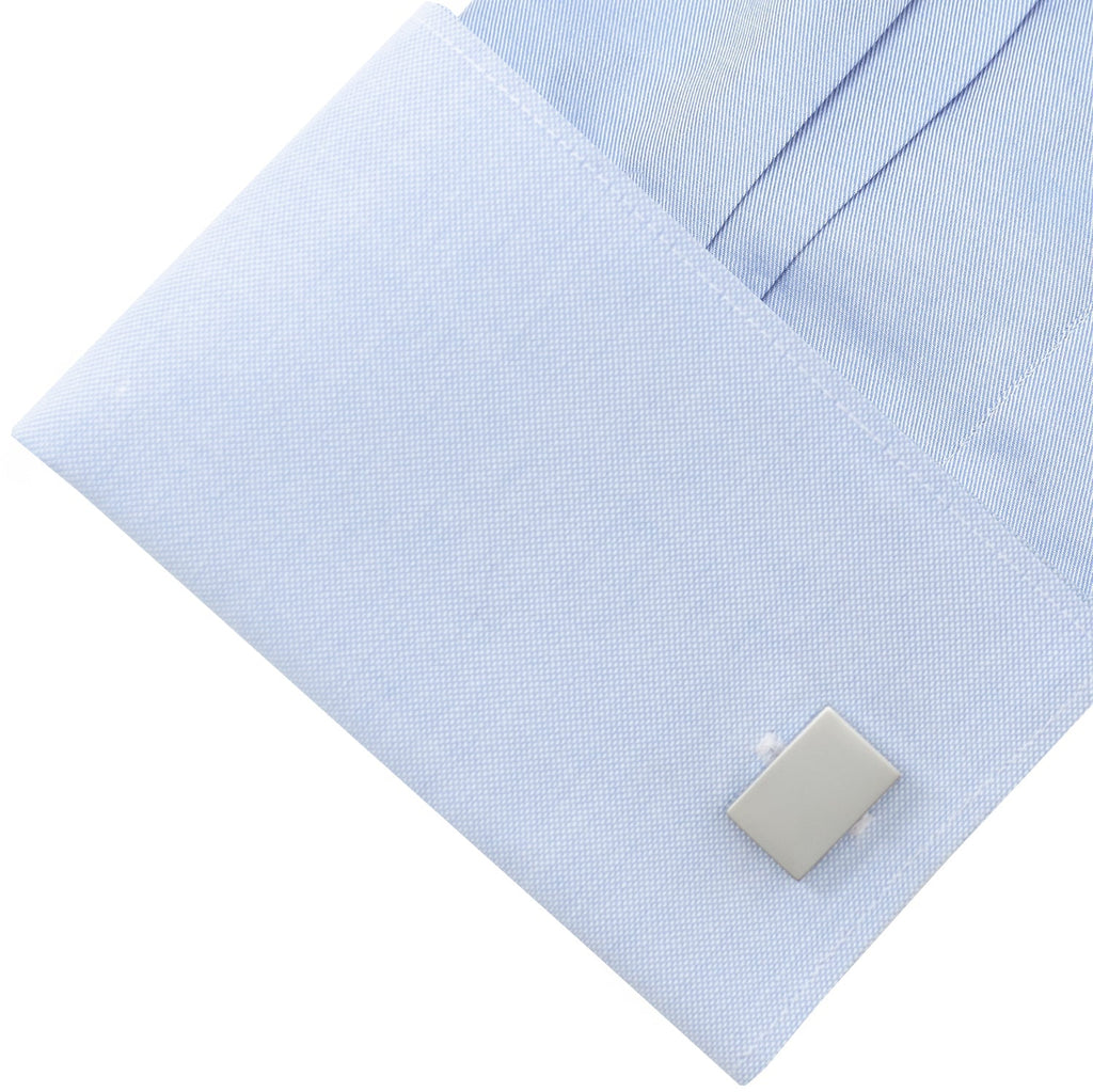 Stainless Steel Engravable Presidential Cufflinks - My Men's Shop