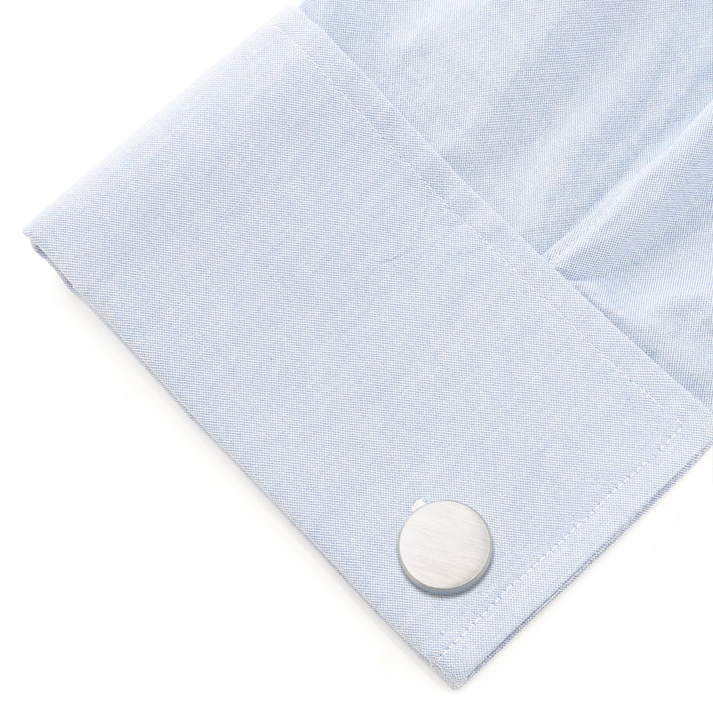Brushed Stainless Steel Cufflinks