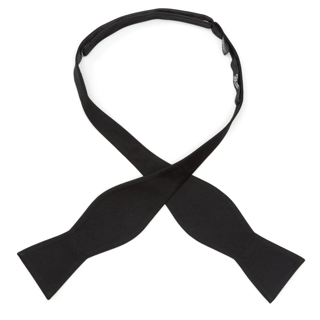 Black Self Tie Bow Tie