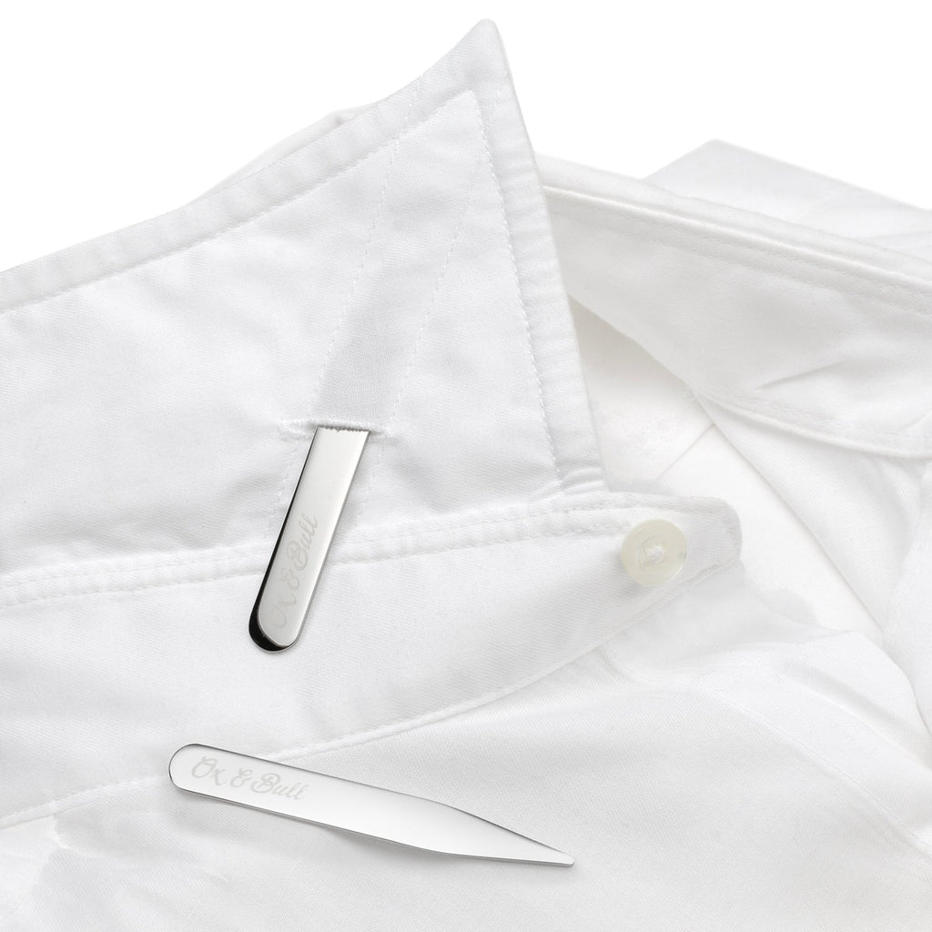 Stainless Steel Engravable Collar Stays