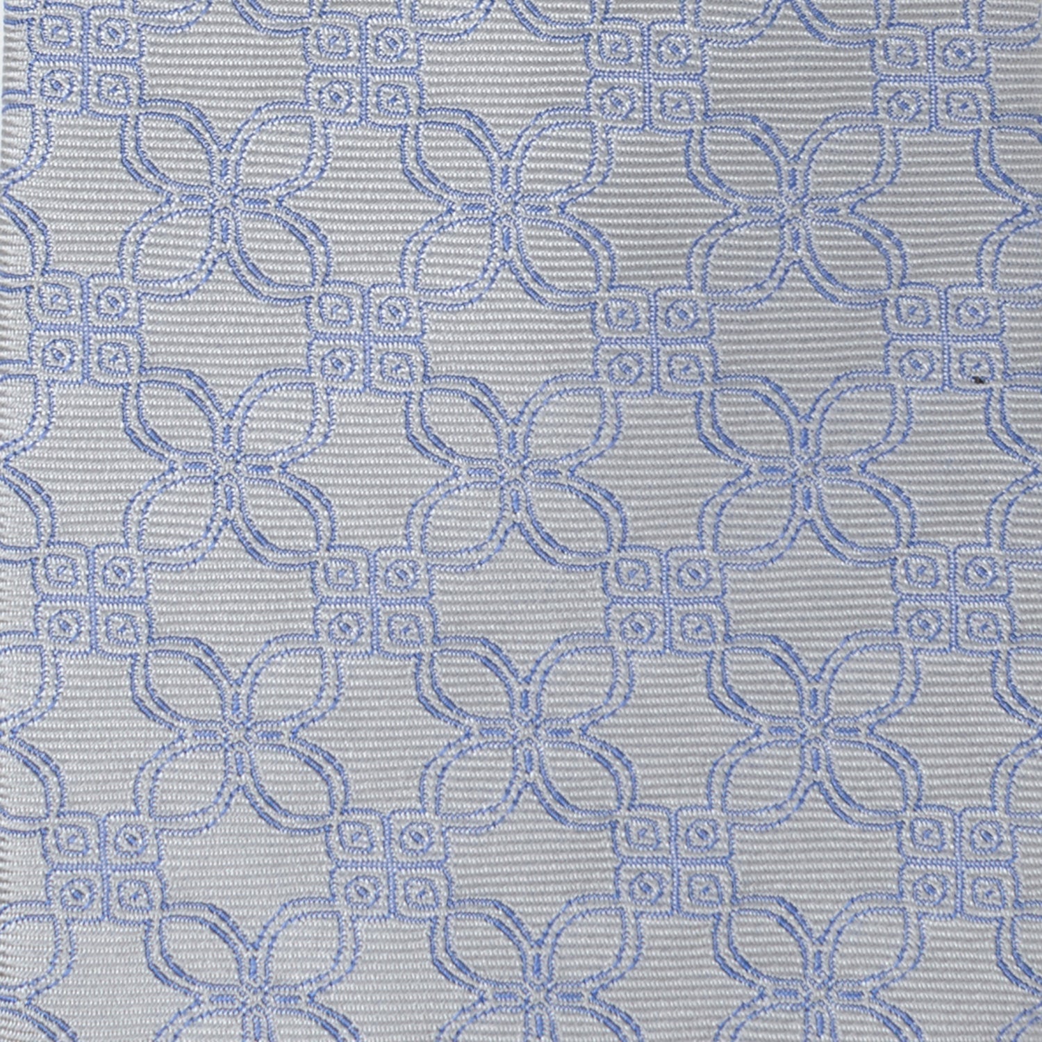 Gray Blue Art Deco Men's Tie
